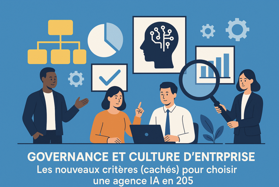 Gouvernance et culture d'entreprise : Les nouveaux critères (cachés) pour choisir une agence IA en 2025