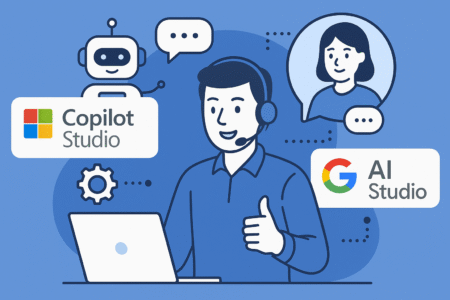 Nouveaux outils IA no-code : la révolution du support client en PME accélérée par Microsoft Copilot Studio et Google AI Studio