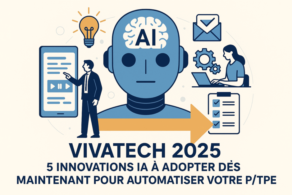 VivaTech 2025 : 5 Innovations IA à adopter dès maintenant pour automatiser votre PME/TPE (roadmap post-salon exclusive)