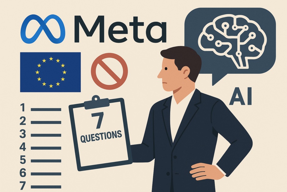 Meta refuse de s'engager sur le code IA européen : Les 7 questions clés à poser dès aujourd'hui à votre agence ou cabinet IA