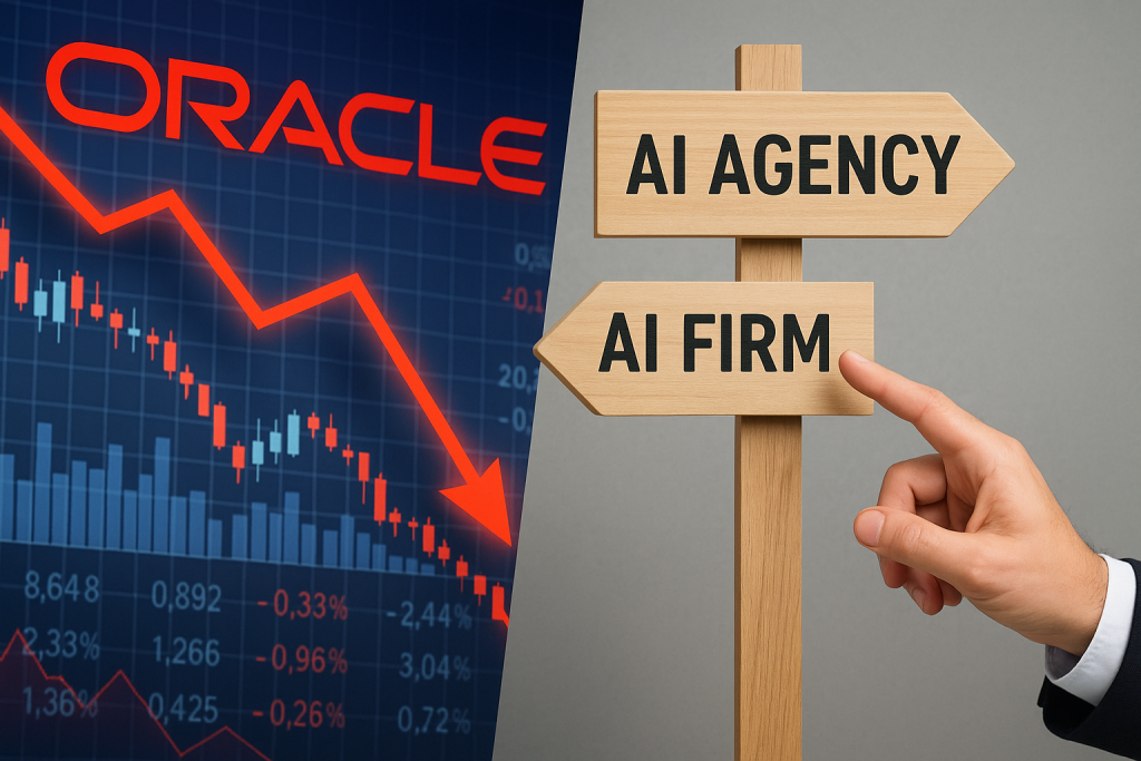 Oracle sanctionné en Bourse : Ce que le "reality check" IA des géants US change (vraiment) pour le choix de votre agence ou cabinet IA en 2026