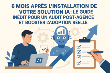 6 mois après l'installation de votre solution IA : le guide inédit pour un audit post-agence et booster l'adoption réelle