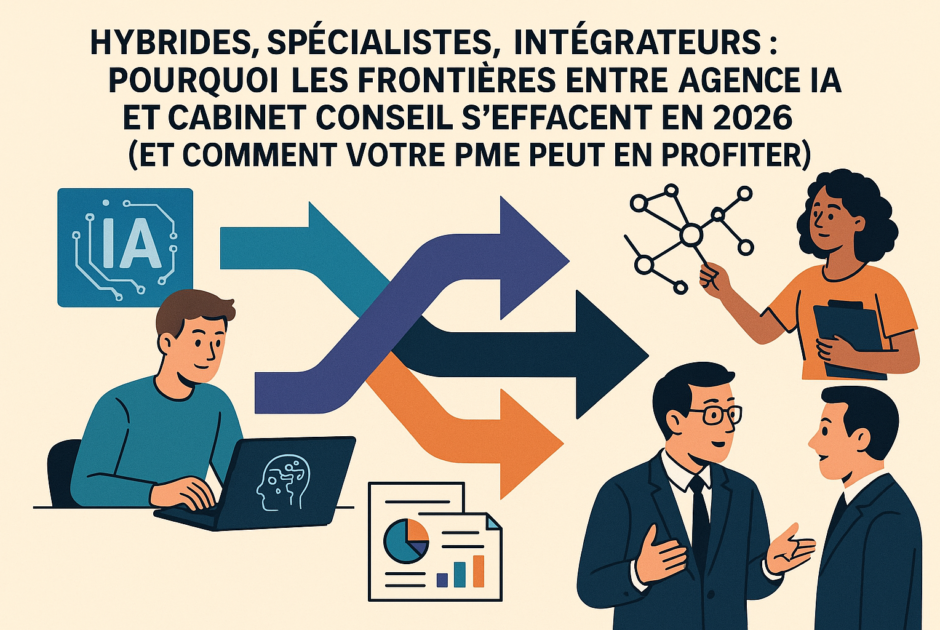Hybrides, Spécialistes, Intégrateurs: Pourquoi Les Frontières Entre Agence IA et Cabinet Conseil S'effacent en 2026 (Et Comment Votre PME Peut en Profiter)