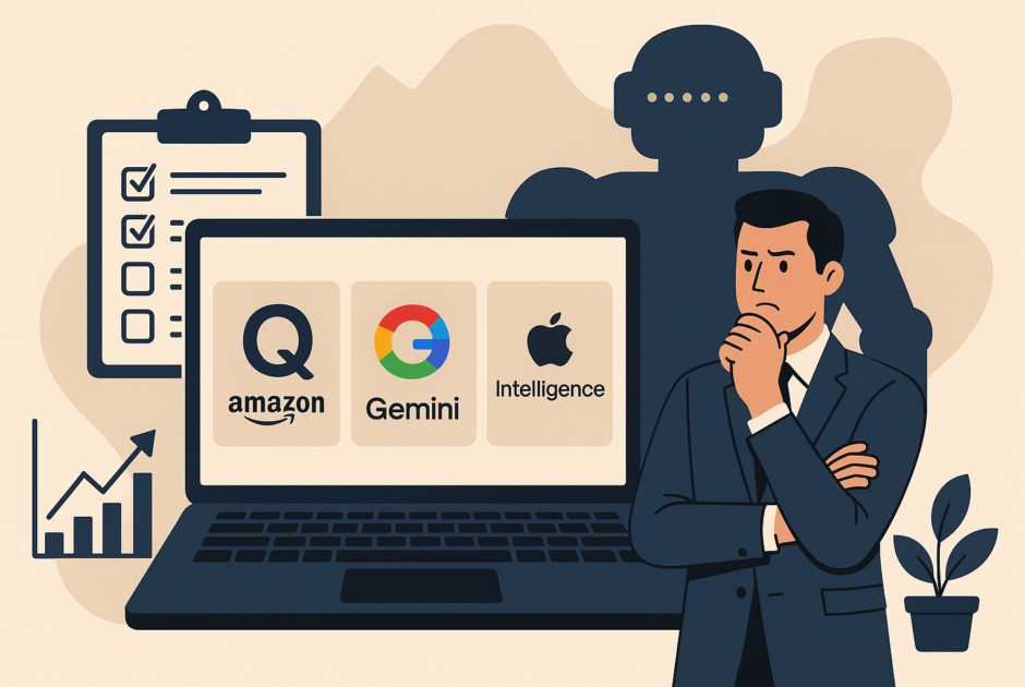 Amazon Q, Google Gemini, Apple Intelligence… Comment challenger son agence IA après l'arrivée d'un géant sur le marché entreprise ? Le guide d'action 2026 pour PME/TPE