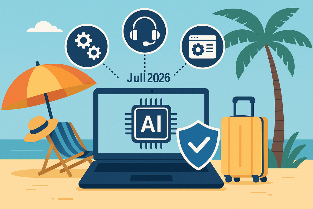 Agences IA en mode été : comment sécuriser projets, support et continuité des solutions pendant la pause estivale (Spécial PME/ETI – Juillet 2026)