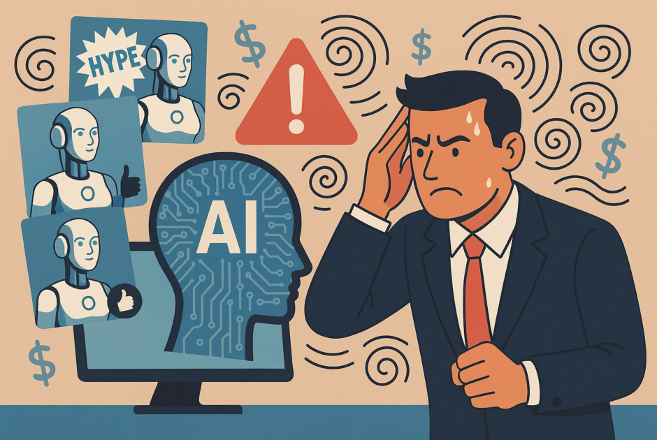 Gare à la Hype ! Les Pièges Psychologiques du Marketing des Agences IA (et Comment les Dirigeants Peuvent Garder la Tête Froide en 2026)