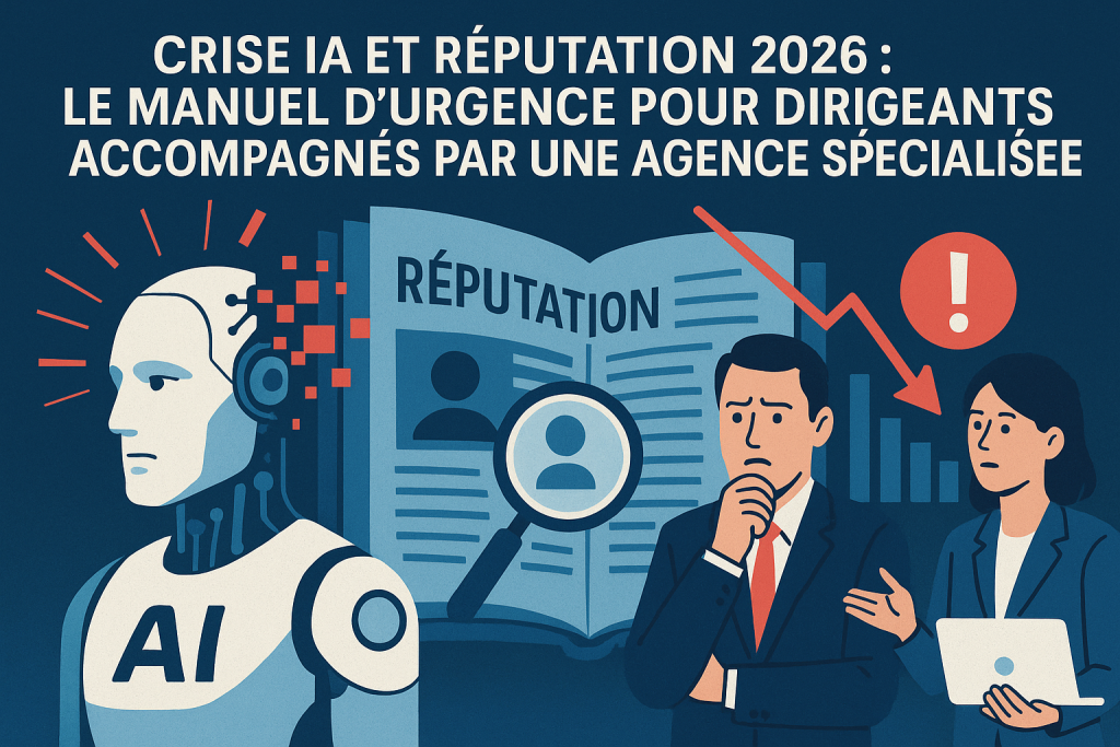 Crise IA et Réputation 2026 : Le Manuel d'Urgence pour Dirigeants Accompagnés par une Agence Spécialisée