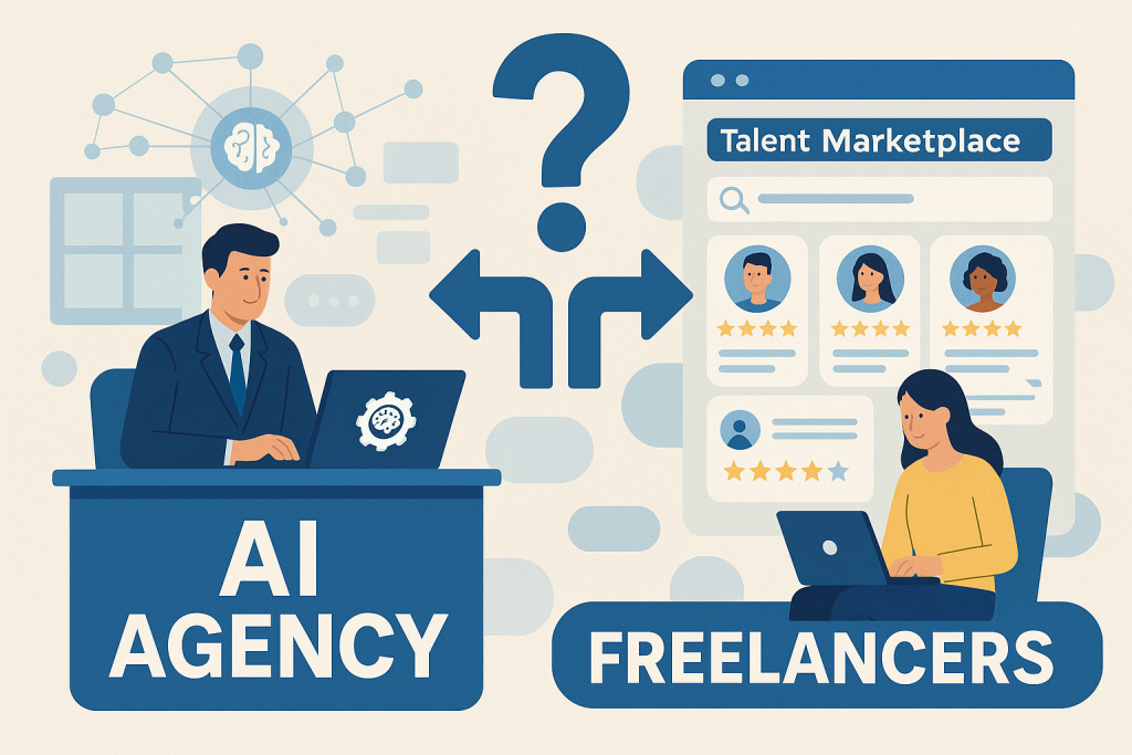 Marché des Freelances IA : Faut-il (vraiment) challenger son agence IA avec une Marketplace de Talents en 2026 ?